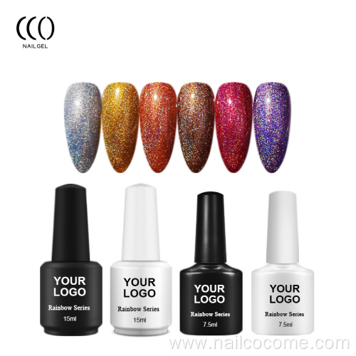 Hot Sale Fashion Private Label Rainbow series UV Gel Nail Polish Bulk Wholesale for Nail Art